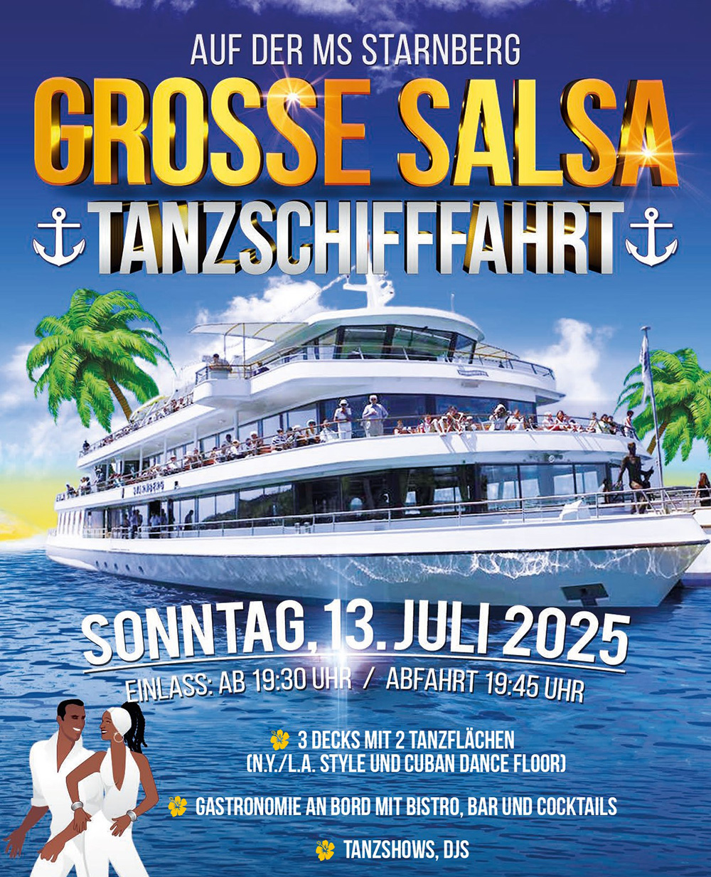 Große SALSA-Tanzschifffahrt